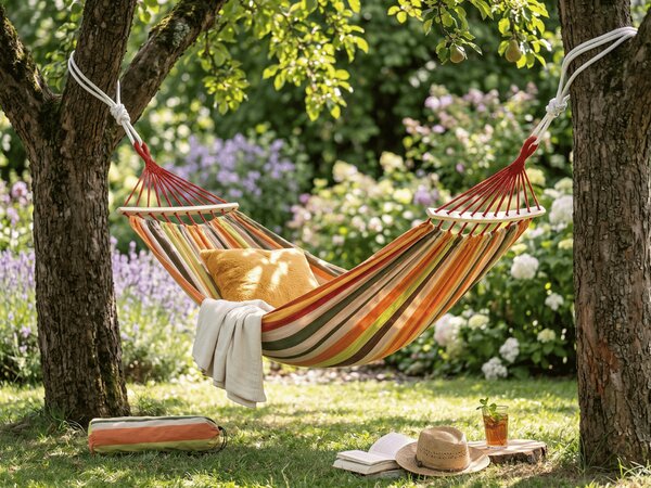 Függőágy ZENVIO COMFORT 200x80 cm, narancssárga + ingyenes táska