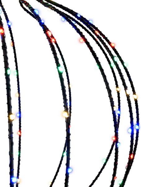 Karácsonyi csúcsdísz világítás 2 db 640 LED Többszínű