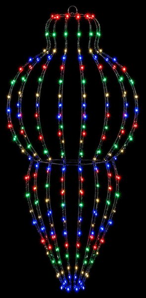 Karácsonyi csúcsdísz világítás 2 db 640 LED Többszínű
