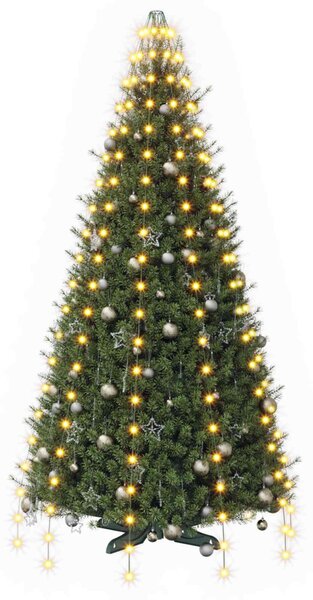 Karácsonyfa fények 210 LED Meleg fehér 210 cm