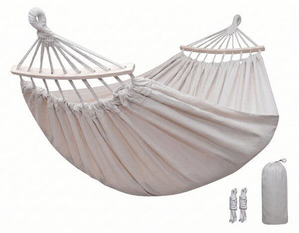 Függőágy ZENVIO COMFORT 200x80 cm, fehér + ingyenes táska
