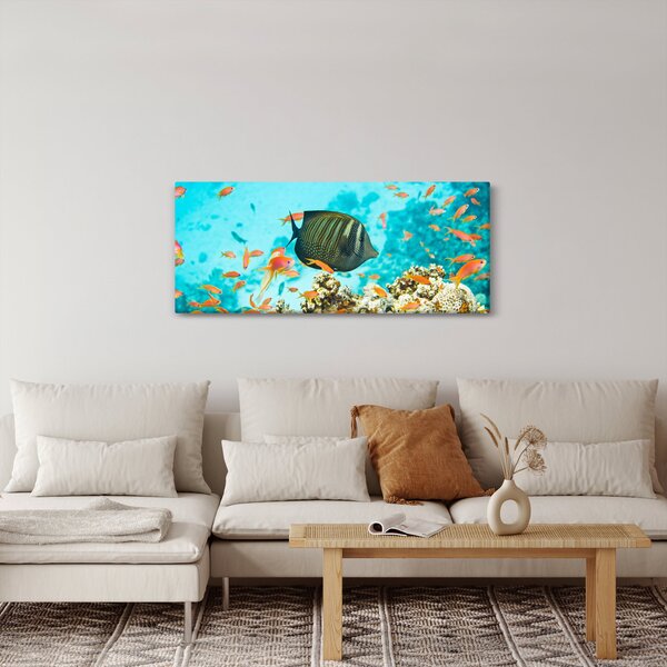 A víz alatti világ képe (120x50 cm)