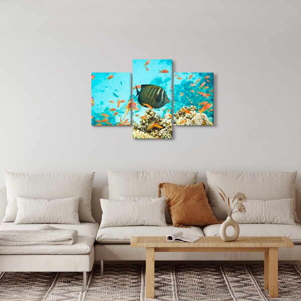 A víz alatti világ képe (90x60 cm)