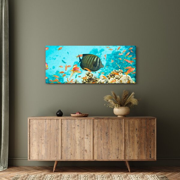 A víz alatti világ képe (120x50 cm)