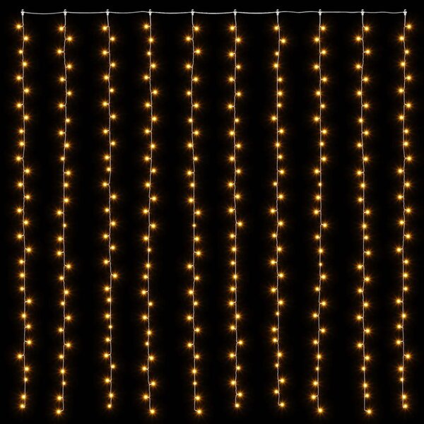 Fényfüggöny 300 LED Meleg fehér 300 x 300 cm