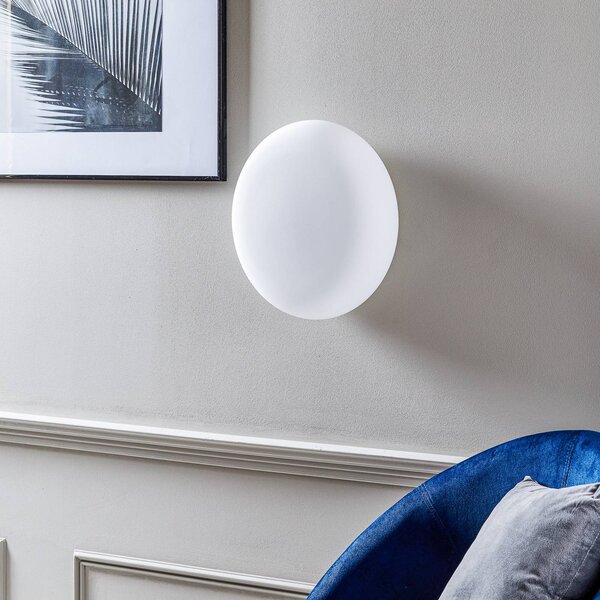 Artemide Itka üveg fali világítás IP65 Ø 35 cm, dimmelhető, Fehér / opál, Nappali / Étkező, Üveg, Modern