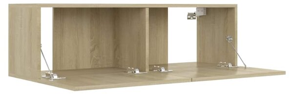 Sonoma tölgy szerelt fa TV-szekrény 100 x 30 x 30 cm