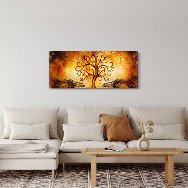 Természetes absztrakt kép fáról (120x50 cm)