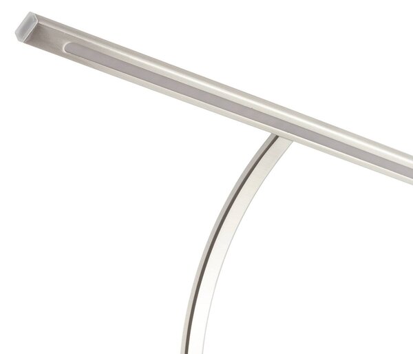 Freelight LED fali lámpa Matisse, 34 cm széles, ezüst színű, dimmelhető, Króm / ezüst, Nappali / Étkező, fém, Modern