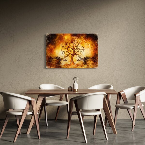Természetes absztrakt kép fáról (90x60 cm)