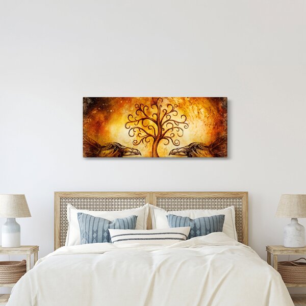 Természetes absztrakt kép fáról (120x50 cm)