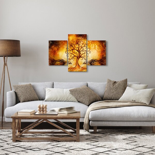 Természetes absztrakt kép fáról (90x60 cm)