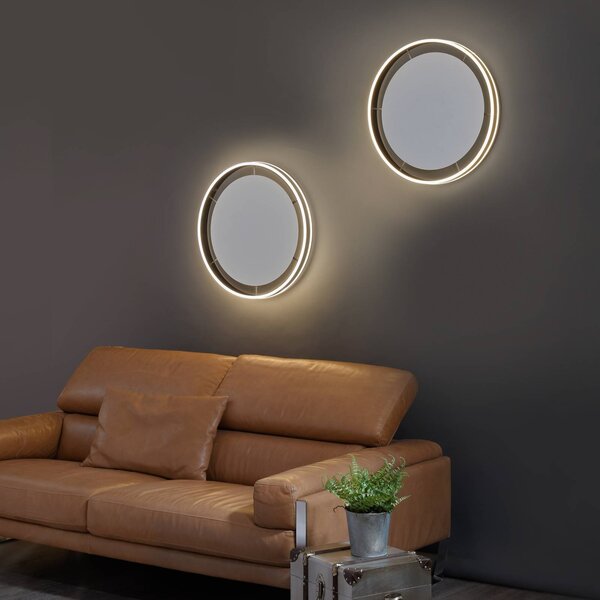 Q-Smart-Home Paul Neuhaus Q-VITO LED lámpa 79cm antracit, dimmelhető, Fekete, Nappali / Étkező, fém, Modern