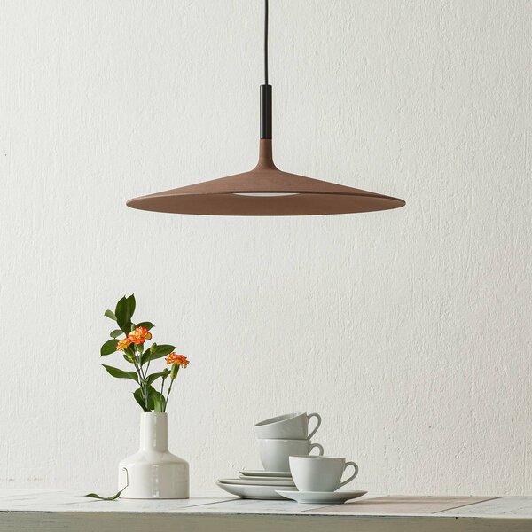 Foscarini Aplomb Közepes LED lógó világítás, barna, dimmelhető, Barna / rozsda, Konyha, Beton, Dizájn