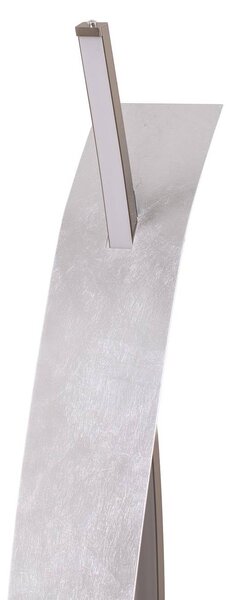 Lucande Marija LED álló világítás, ezüst, dimmelhető, 140 cm, dimmelhető, Króm / ezüst, Nappali / Étkező, fém, Modern