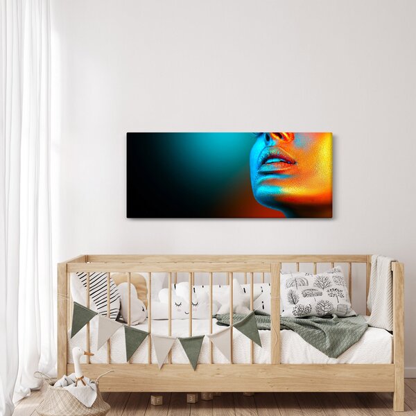 Kép - Csillogó arc (120x50 cm)