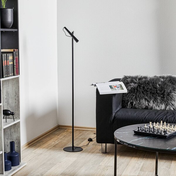 Foscarini Magneto LED álló világítás, fekete, Fekete, Nappali / Étkező, fém, Dizájn