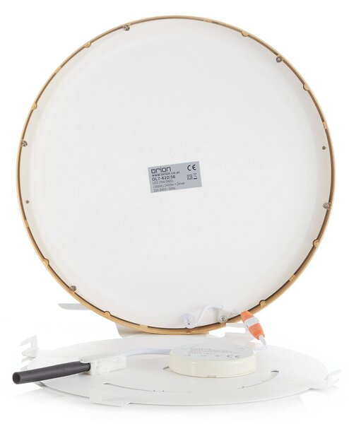 ORION LED lámpa Vika, kerek, arany matt, Ø 30cm, Sárgaréz / arany, Nappali / Étkező, Alumínium, Modern