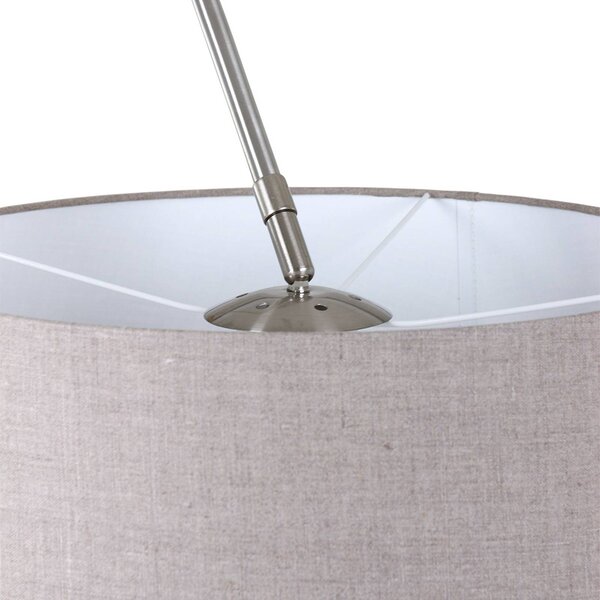 Steinhauer Íves álló lámpa Sparkled Light ezüst/iszap, magasság 240 cm, dimmelhető, Króm / ezüst, Nappali / Étkező, fém, Modern