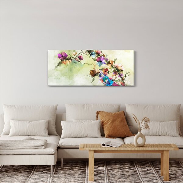 Kép - Virág festménye (120x50 cm)
