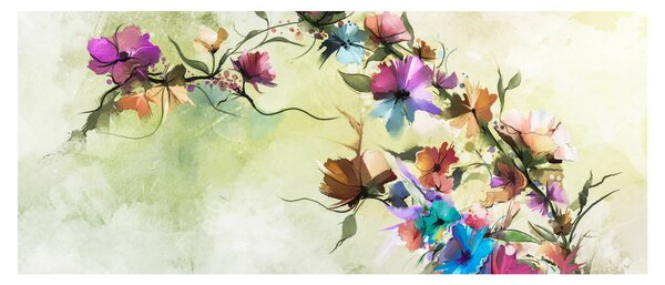 Kép - Virág festménye (120x50 cm)