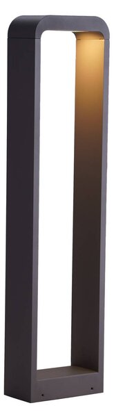 Lindby Emima LED-es útvilágító lámpa, 80 cm, antracit, alumínium, Fekete, Alumínium, Modern