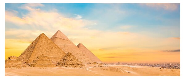 Az egyiptomi piramisok képe (120x50 cm)
