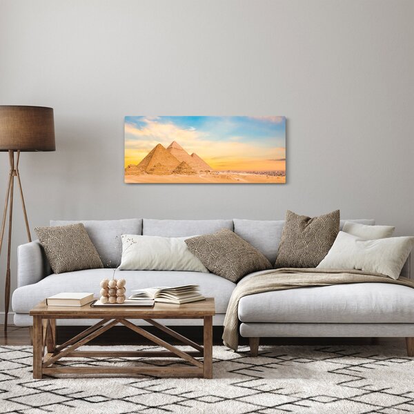 Az egyiptomi piramisok képe (120x50 cm)