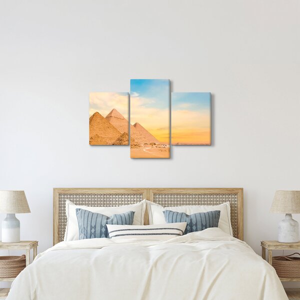 Az egyiptomi piramisok képe (90x60 cm)