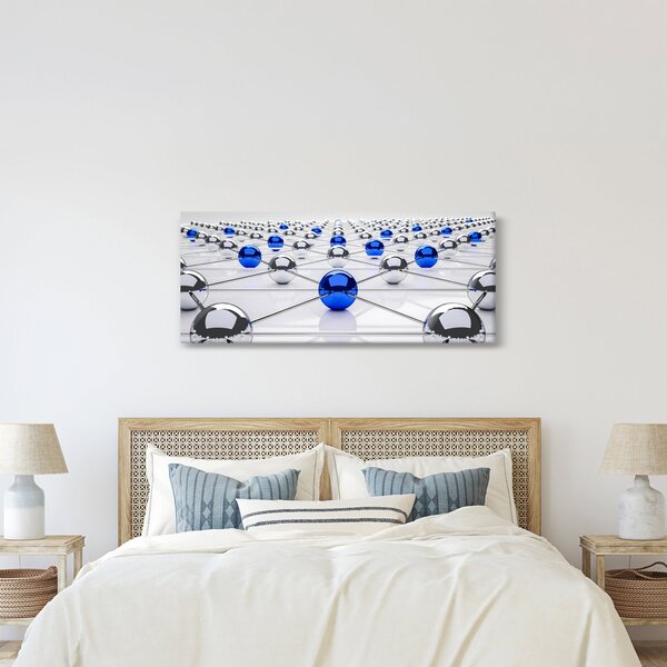 Összekapcsolt gömbök képe (120x50 cm)