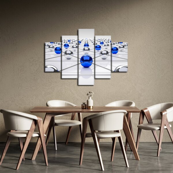 Összekapcsolt gömbök képe (150x105 cm)