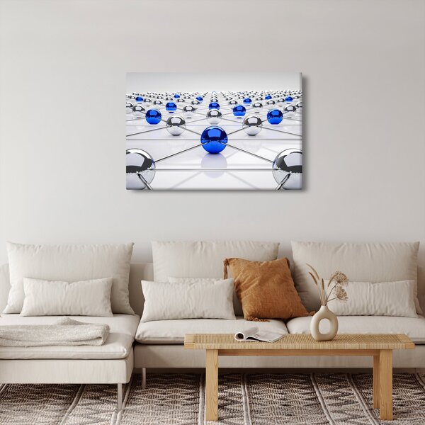 Összekapcsolt gömbök képe (90x60 cm)