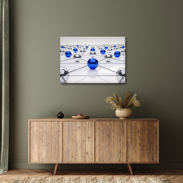 Összekapcsolt gömbök képe (70x50 cm)