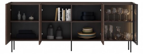 Dunari komód 220 cm négyajtós - dunin tölgy