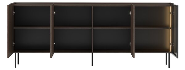 Dunari komód 220 cm négyajtós - dunin tölgy