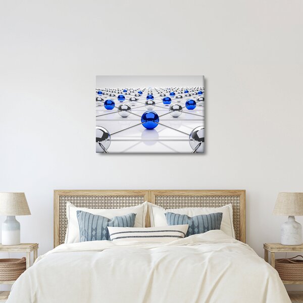 Összekapcsolt gömbök képe (70x50 cm)