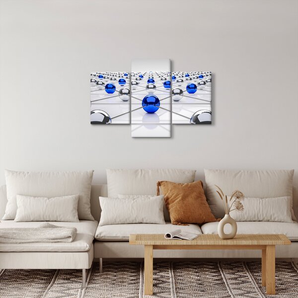Összekapcsolt gömbök képe (90x60 cm)