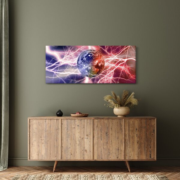 Kép - Földgolyó az áram alatt (120x50 cm)