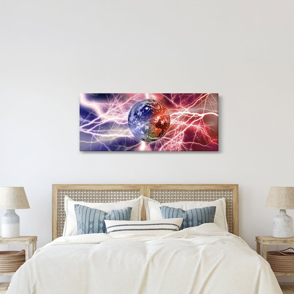 Kép - Földgolyó az áram alatt (120x50 cm)