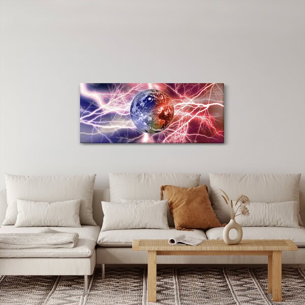Kép - Földgolyó az áram alatt (120x50 cm)