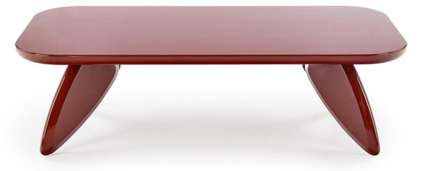 Lumis téglalap alakú dohányzóasztal 120 cm - bordó