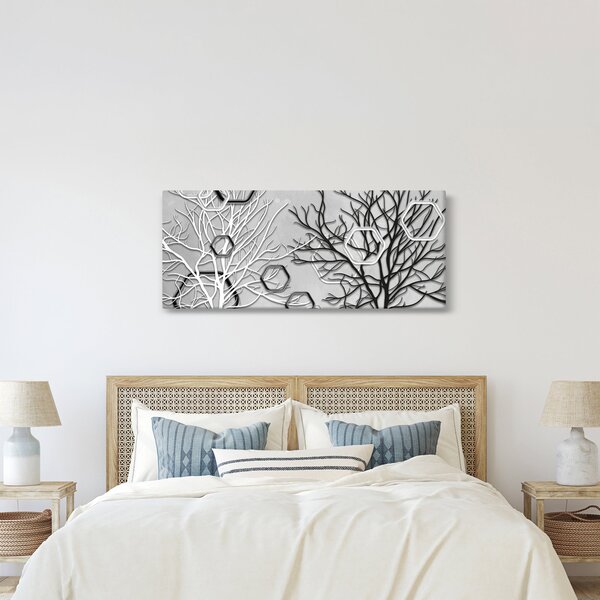 Absztrakt kép a fák (120x50 cm)