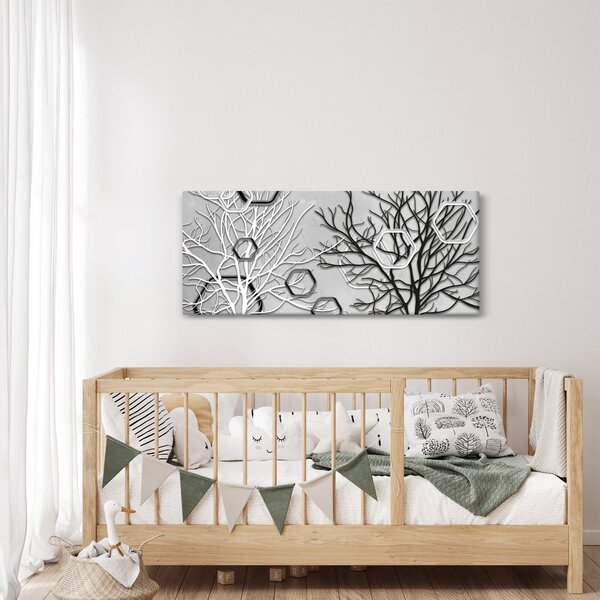 Absztrakt kép a fák (120x50 cm)