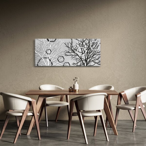 Absztrakt kép a fák (120x50 cm)
