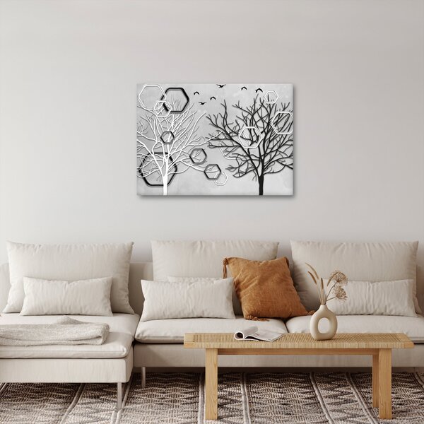 Absztrakt kép a fák (70x50 cm)