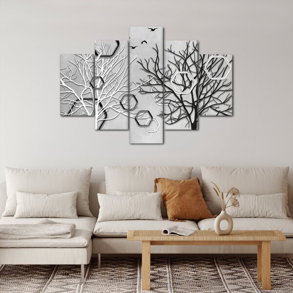 Absztrakt kép a fák (150x105 cm)