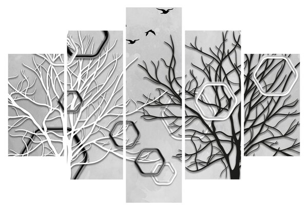 Absztrakt kép a fák (150x105 cm)