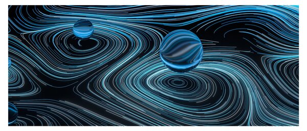 Absztrakt képet (120x50 cm)