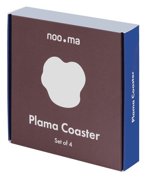 Ezüstszínű fém poháralátét szett 4 db-os Plama – noo.ma