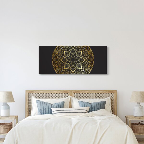 Az arany absztrakció képe (120x50 cm)